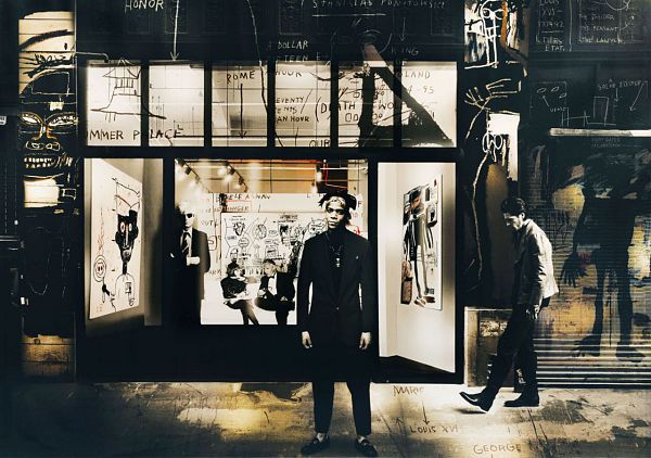 Axel Crieger Digital Malerei "The requiem-Hommage a Basquiat" 121 x 171 cm