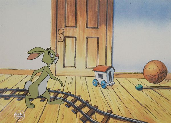 Winnie the Pooh Tv series "Rabbit" Original Production Cel 27 x 35 cm