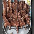Charles Fazzino "A melting pot of chocolate" 3D-Siebdruck 26 x 12 cm