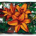 David Gerstein "Open Lillies" papercut 60 x 46 cm