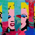 James Francis Gill "Marilyn in the Sky 5" Siebdruck Edition 2014 45 x 60 cm