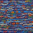 James Rizzi "Stay close to the ones you love" 2004 Collage Unikat handbemalt 62 x 86 cm