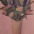 Josef Costazza "Vase mit Frühlingsblumen" Öl auf Leinwand 45 x 35 cm