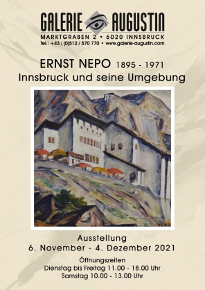 Ernst Nepo Berglandschaft Pastell 35 x 40 cm