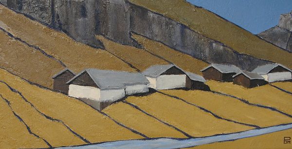 Johannes Maria Pittl - Seduck Stubai - Acryl auf Leinwand - 30 x 60 cm