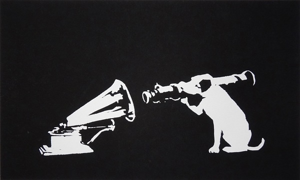 Banksy by The West Country Prince "HMV" Siebdruck 32 x 47 cm