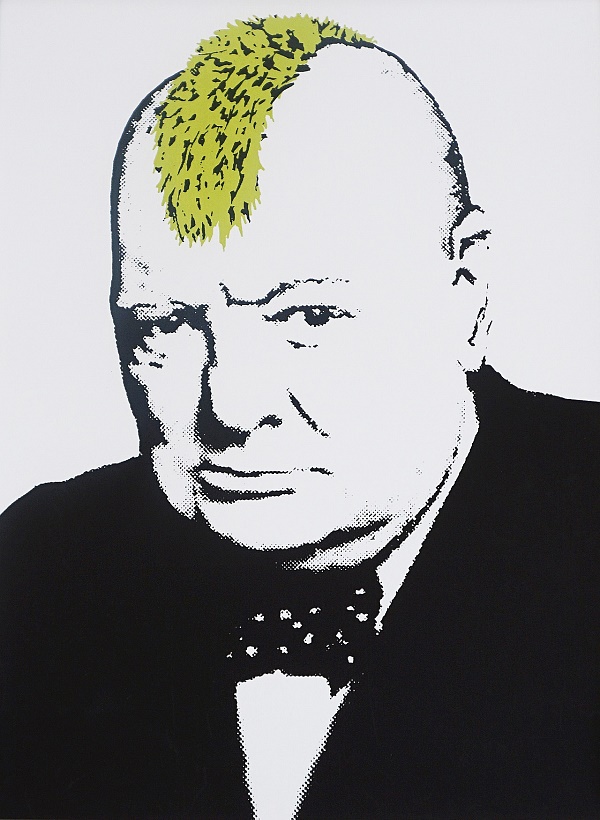 Banksy by The West Country Prince "Turf War" Siebdruck 50 x 35 cm
