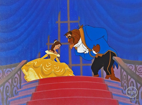 Beauty and the Beast "At the ball" Sericel 32 x 40 cm © Disney