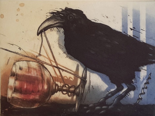 Bodo Klös "gewusst wie" Radierung 27 x 39 cm