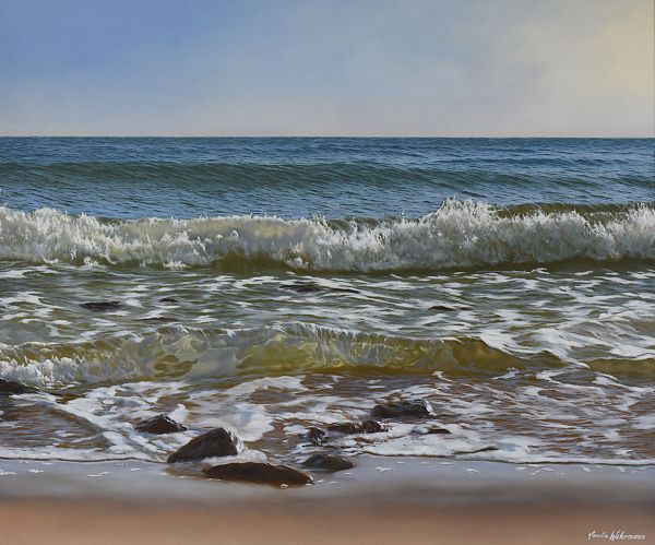 Carolin Wehrmann "A new day" Öllasur auf Leinwand 100 x 120 cm