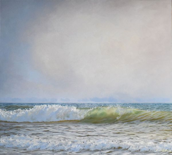 Carolin Werhmann "Mystic Light II" Öllasur auf Leiwand 90 x 100 cm