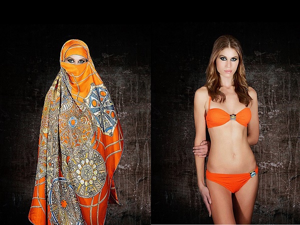 Cecile Plaisance "Hermes Burqa" Photographie Lenticulaire, 125 x 95 cm