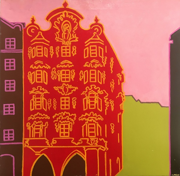 Claudia Prinz "Helblinghaus" Acryl auf Leinwand 60 x 60 cm