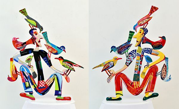 David Gerstein "Birdman" Free Standing Sculpture