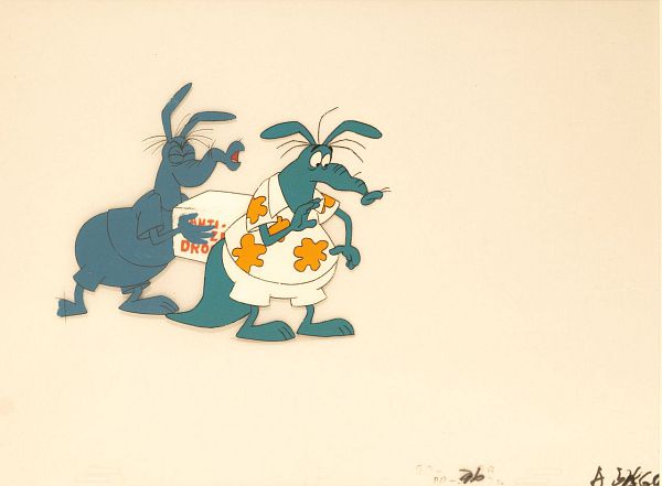 "Die blaue Luise und Ameisenbär" - original production cel