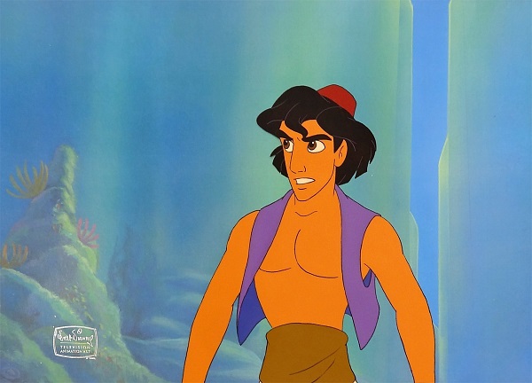 Disney TV Art "Aladdin" Original Production Cel 27 x 32 cm