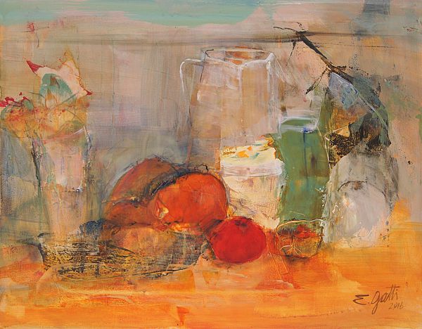 Elena Gatti "Brunch" Acryl auf Leinwand 50 x 60 cm