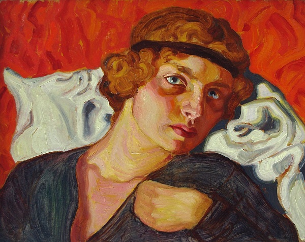 Ernst Nepo "Berta Nepo" Öl, 1919