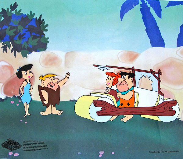 The Flintstones "Fred's new car" Limited Sericel