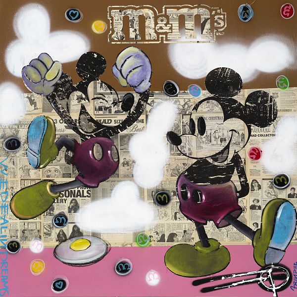 FRINGE "M&M II" Fine art print 100  x 100 cm Edition 25