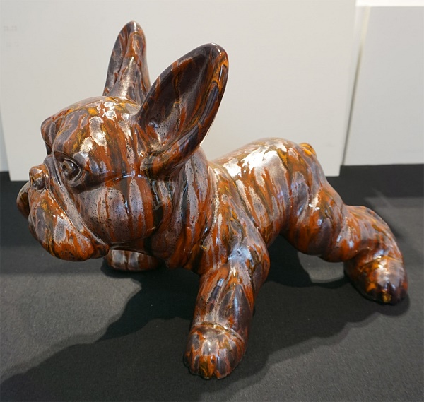 Gite Iemfre Chien bronze "Fero" Keramik 46 x 29 x 30 cm