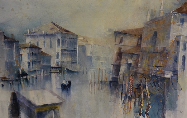 Heinz Hofer "Canale Grande" 2006 Aquarell 50 x 65 cm