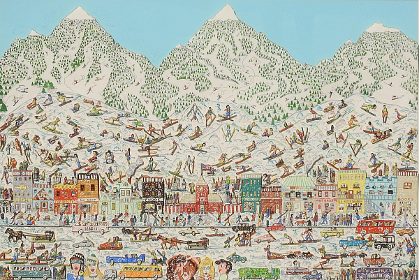 James Rizzi "It's an atitude" 1989 - 63 x 90cm