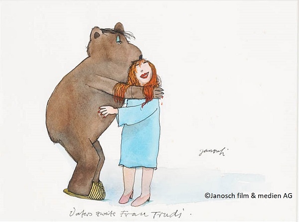 Janosch "ein Bär zum verlieben" Unikat 40 x 50 cm
