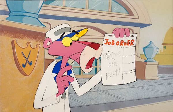 Friz Freleng "Job order Panther II" Original Production Cel