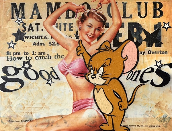 Jörg Döring "Mambo Club" Mixed Media 130 x 170 cm