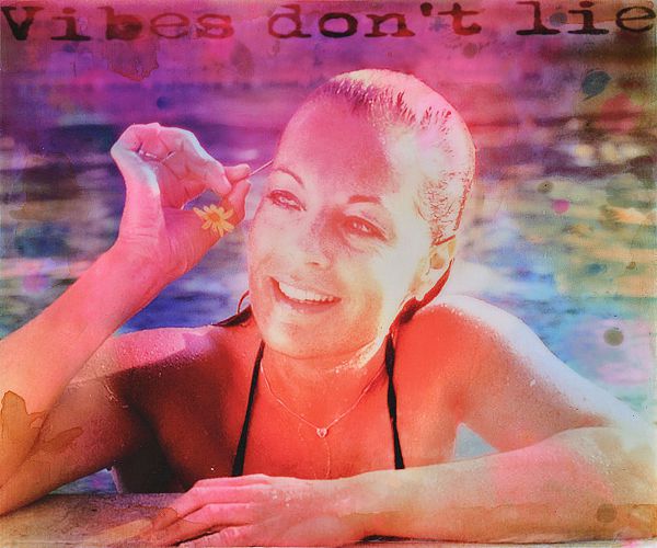 Jörg Döring "Vibes don't lie" Mixed Media 50 x 60 cm