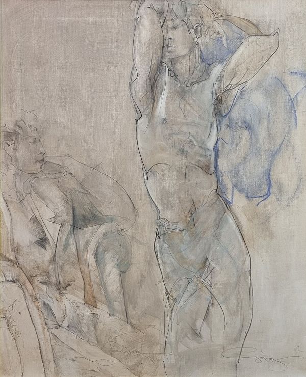 Jürgen Görg "Feeling" Mischtechnik 105 x 85cm