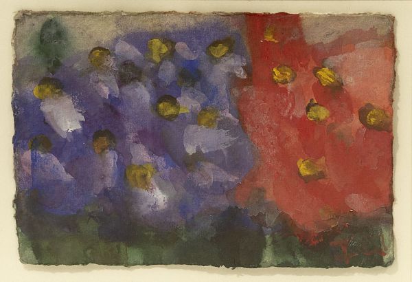 Klaus Fussmann "Astern" Aquarell 10 x 15cm
