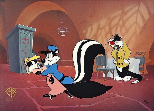 Looney Tunes "Pepe le pew - Carrotblanca" Limited Edition Cel 26 ...