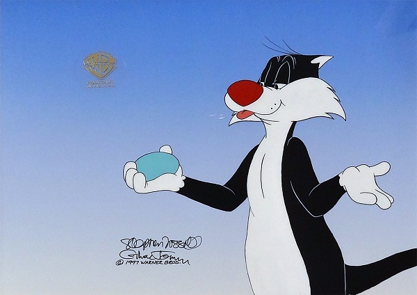 Looney Tunes "Silvester - Chuck Jones, Father of the bird" Original Production Cel 28 x 34 cm © Warner Bros.