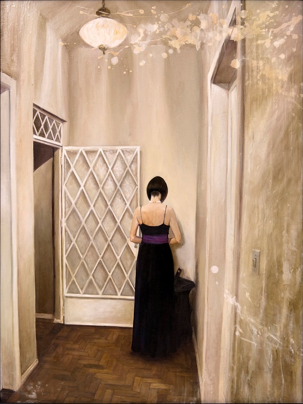 Martha Werneck "O Não Dito / The unsaid" Mischtechnik auf Holz 80 x 60 cm
