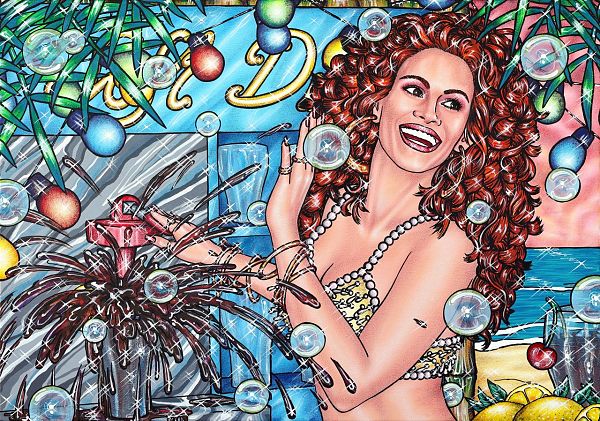 Maximilian Otte, American Ice Cream 3, Acryl/Molino, 70 x 100 cm