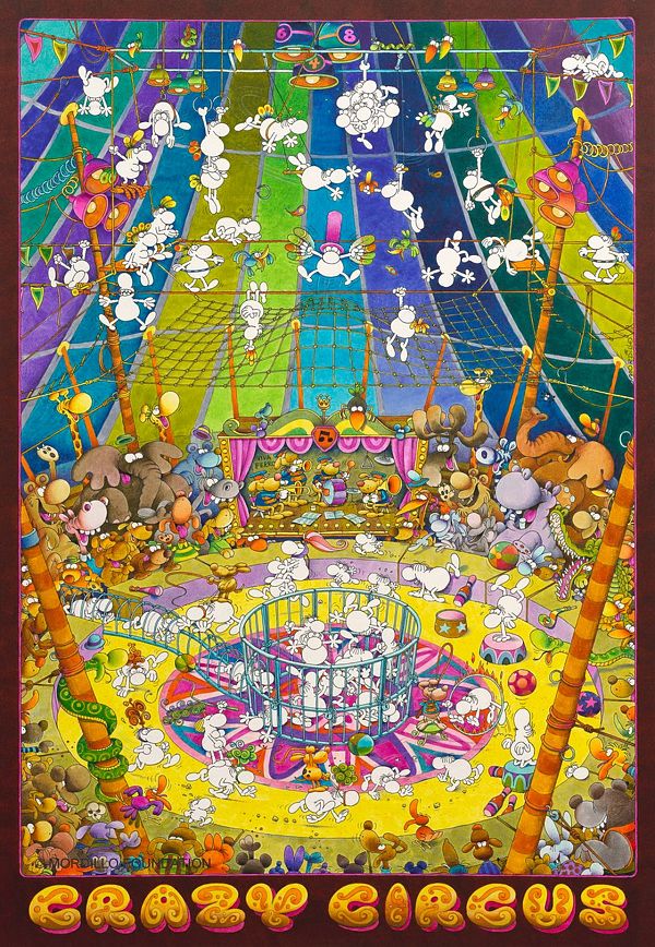 Mordillo Crazy Circus Fine Art Print 75 x 54 cm