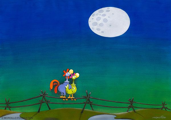 Mordillo "Moonlight" Fine Art Print 47 x 60 cm