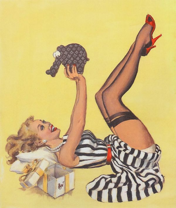 Otto Waalkes "Legs Up" Siebdruck 48 x 41 cm