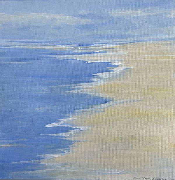 Puck Steinbrecher "Strand beinahe endlos" 40 x 40cm