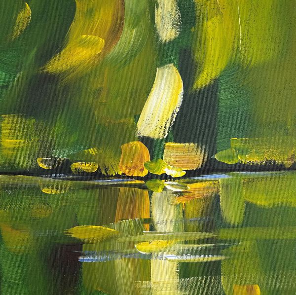Puck Steinbrecher "Ufergeheimnis 5" 30 x 30 cm