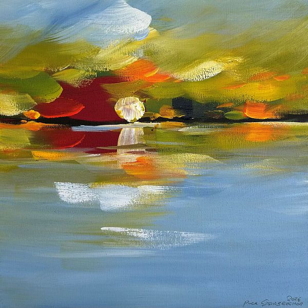 Puck Steinbrecher "Ufergeschichten 2"  40 x 40cm
