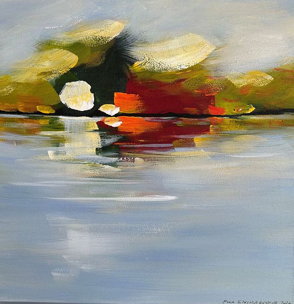 Puck Steinbrecher "Ufergeschichten" 40 x 40cm