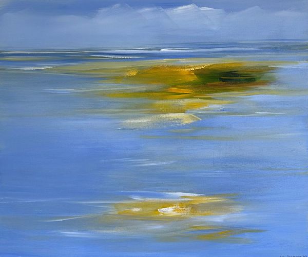 Puck Steinbrecher "Wattenmeer besonnt" 100 x 120cm