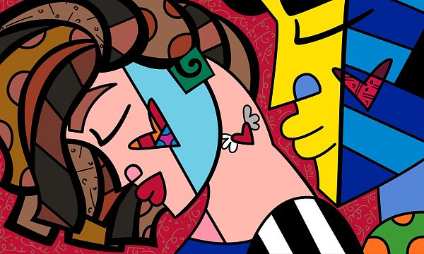 Romero Britto, Sexy, Siebdruck auf Gesso, 93 x 63 cm, € 2.500,-- inkl. Rahmen (statt € 3.300,--)