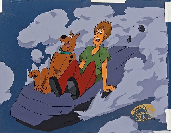 Scooby Doo "Scooby Doo and the Alien Invaders" Original Production Cel on Lithographic background 28 x 36 cm © Warner Bros.