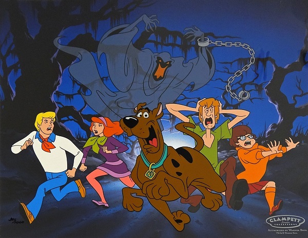 Scooby Doo "Relp its a green Ghost" Sericel Limited Edition (1000) 30 x 34 cm © Warner Bros.