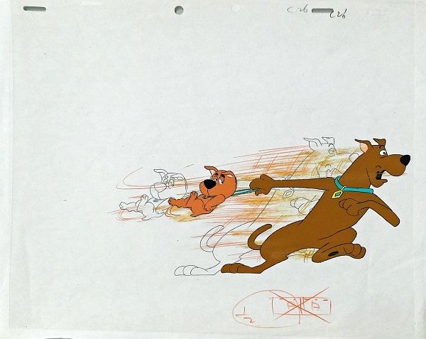 Scooby Doo "Scooby and Scrappy Doo" Original Production Cel Original Production Drawing 27 x 32 cm © Warner Bros.