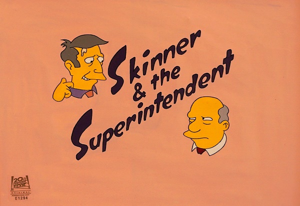 The Simpsons "Skinner & the Superintendent, 22 Short Films about" Collectors Portfolio 27 x 32 cm